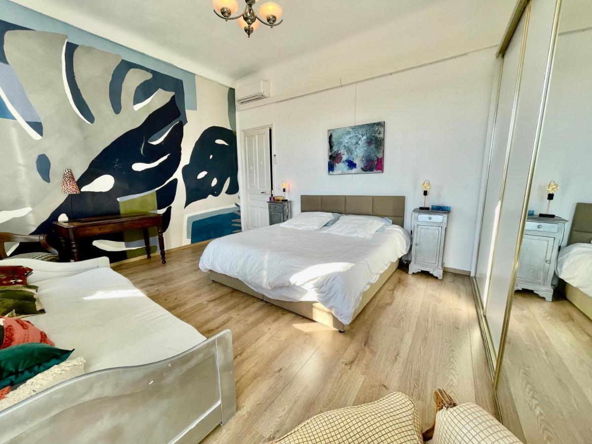 Spacious 3 Bedroom Flat Nice Center - Magnificent View-Parking Luaran gambar