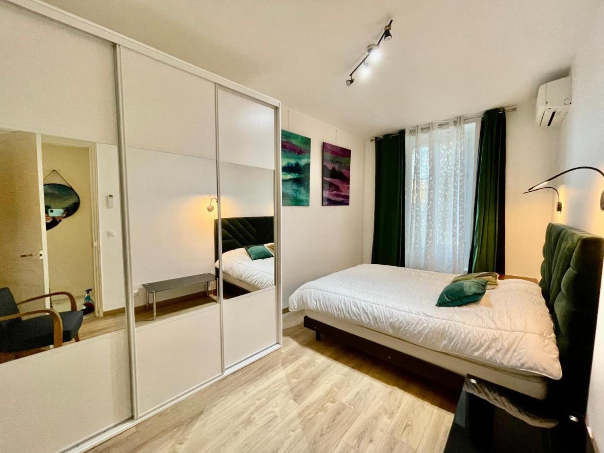 Spacious 3 Bedroom Flat Nice Center - Magnificent View-Parking Luaran gambar