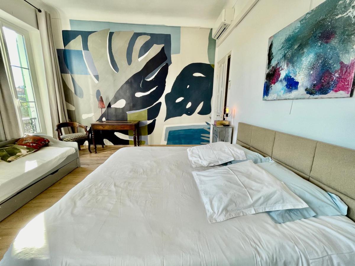 Spacious 3 Bedroom Flat Nice Center - Magnificent View-Parking Luaran gambar