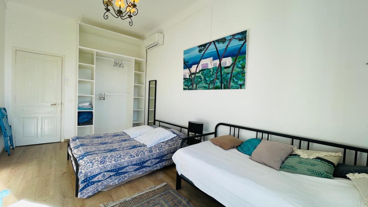 Spacious 3 Bedroom Flat Nice Center - Magnificent View-Parking Luaran gambar